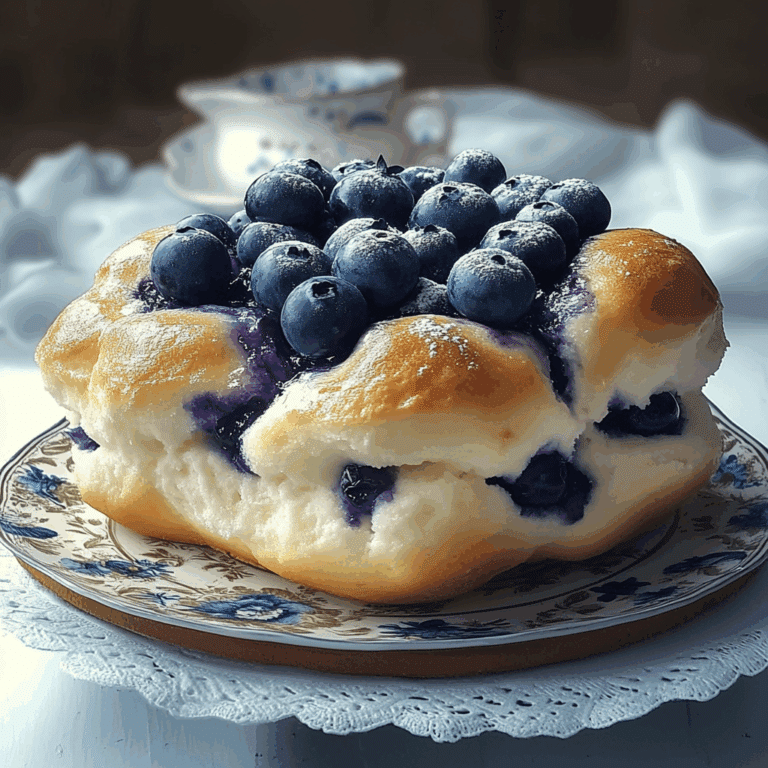 Blueberry Fluffy Cottage Cheese Cloud Bread
