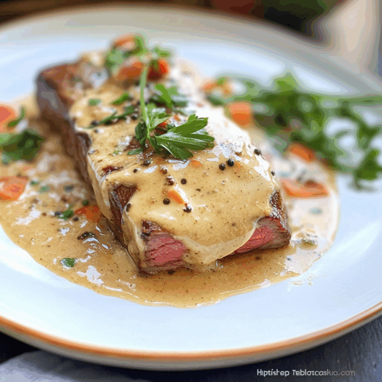 Filet Mignon with Peppercorn Sauce Recipe