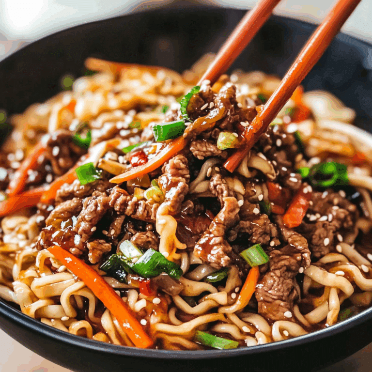 Hoisin Beef Noodles Recipe