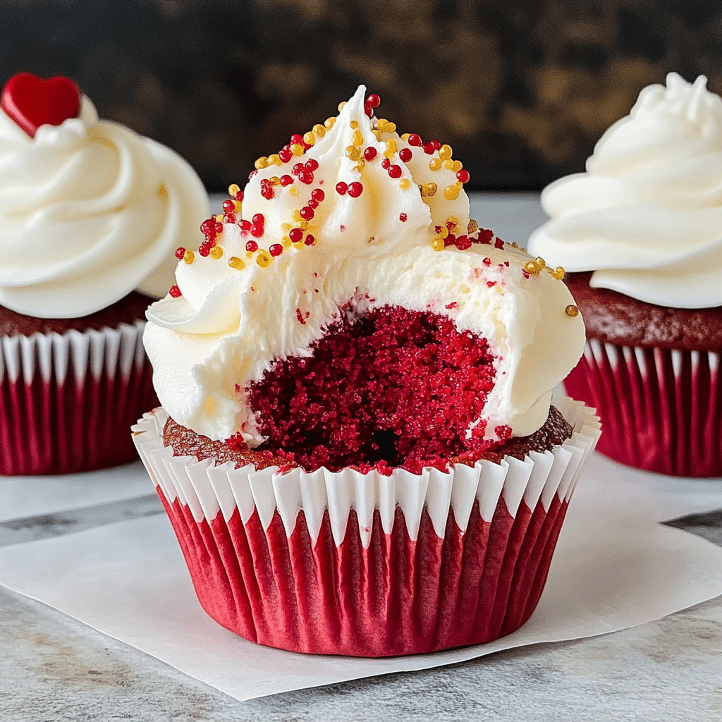 Red Velvet Cheesecake Cupcake