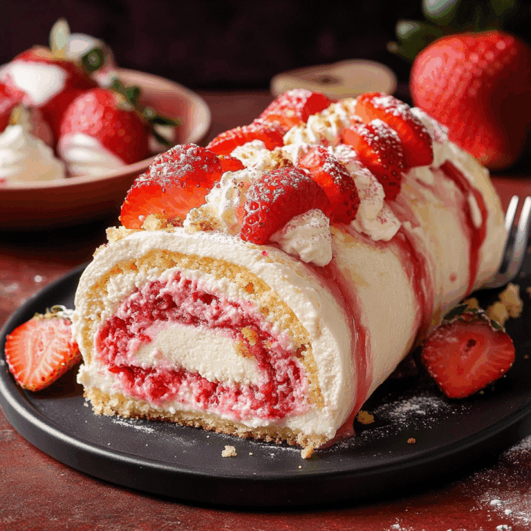 Sweet Strawberry Shortcake Cheesecake Rolls
