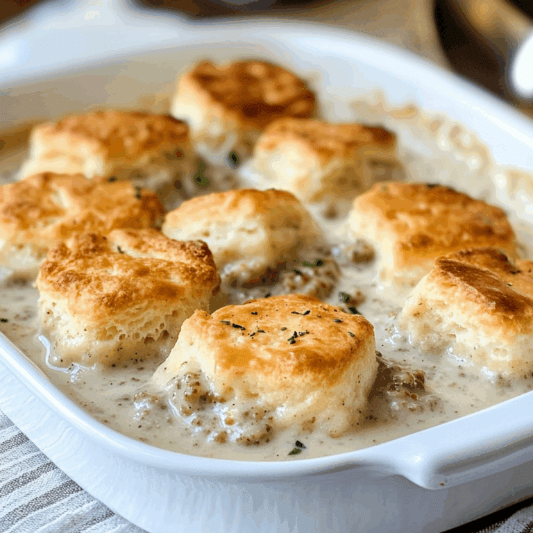 Biscuits & Gravy Casserole