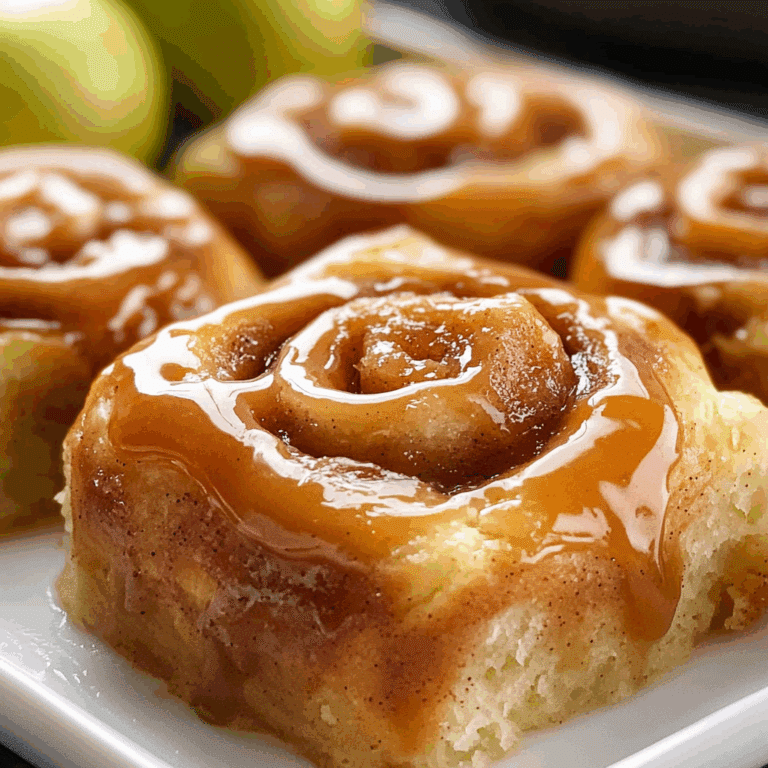 Caramel Apple Cinnamon Rolls