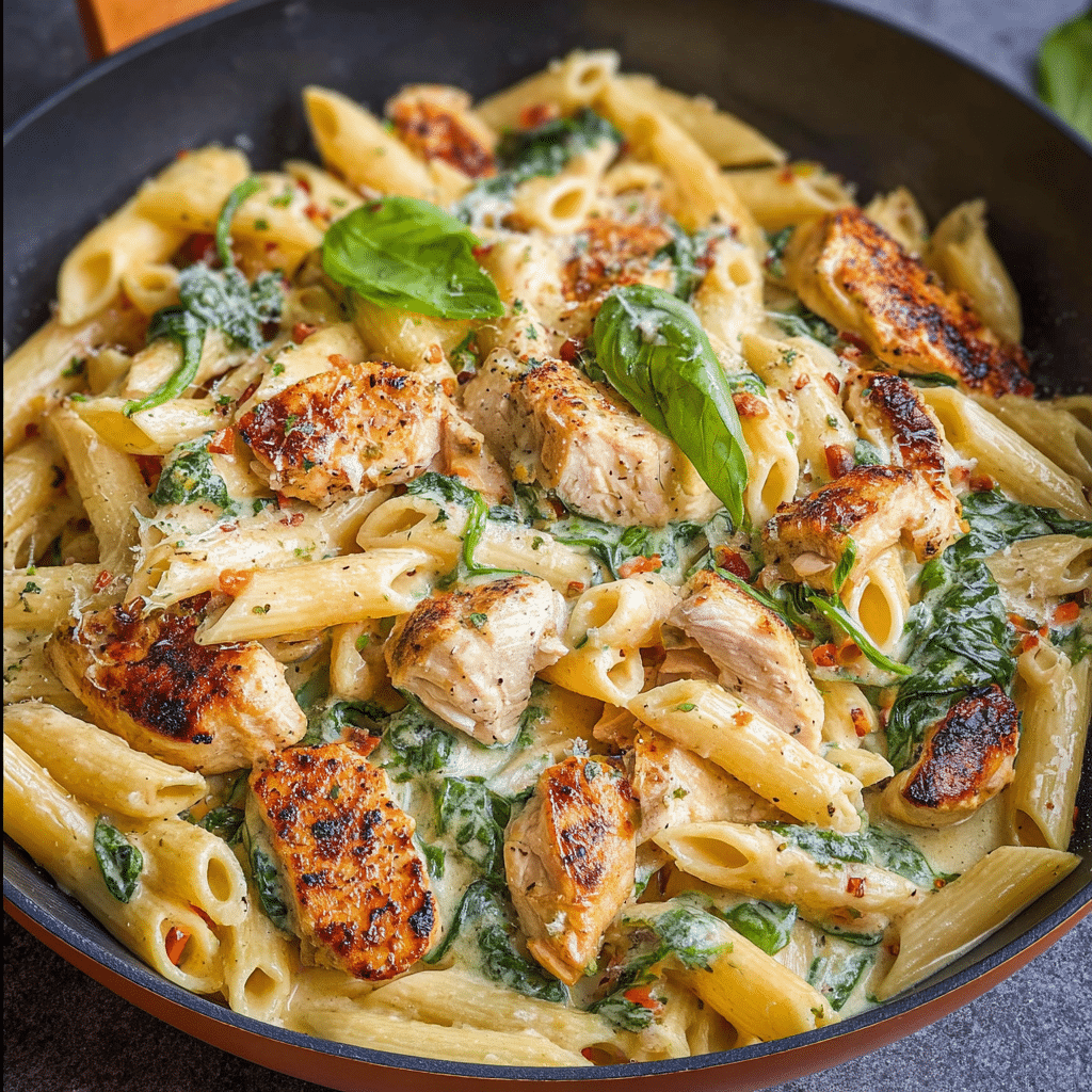 Chicken and Spinach Pasta