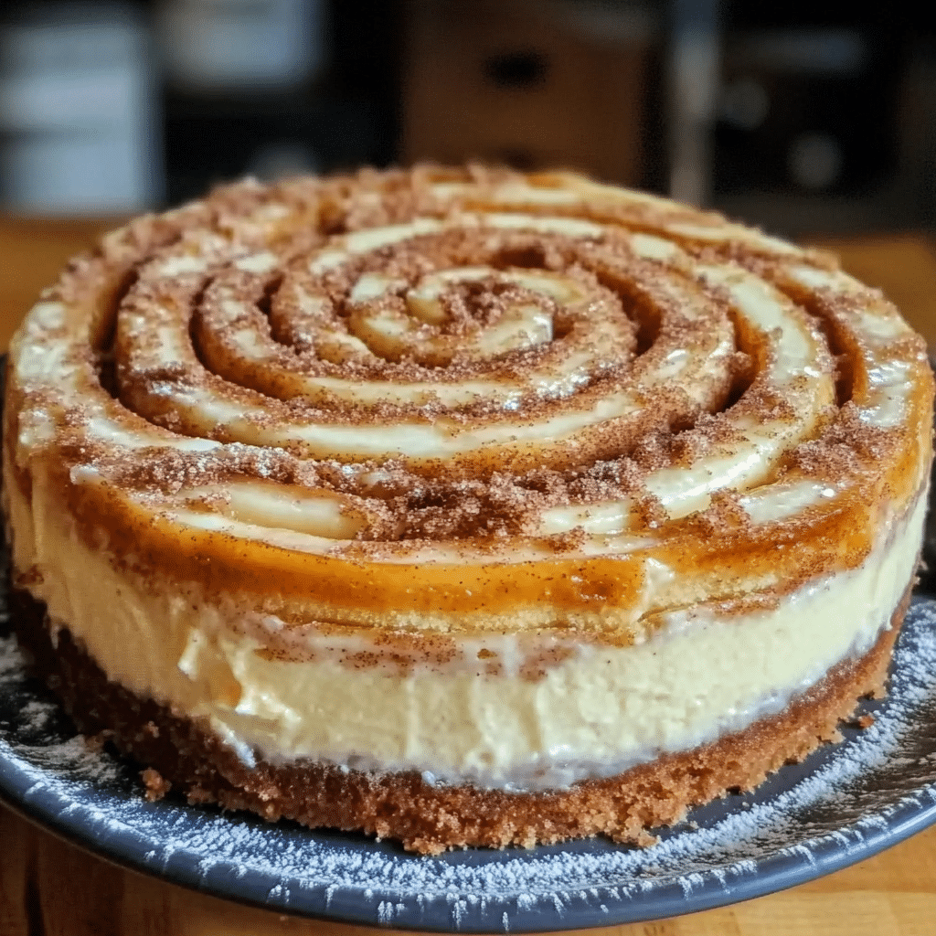 Cinnamon Roll Cheesecake
