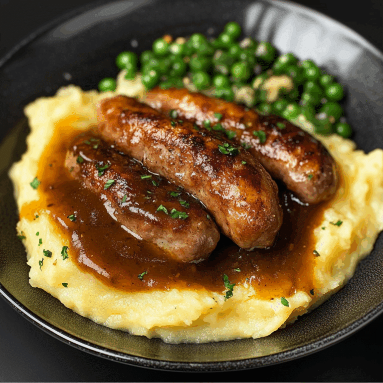 Classic Bangers and Mash