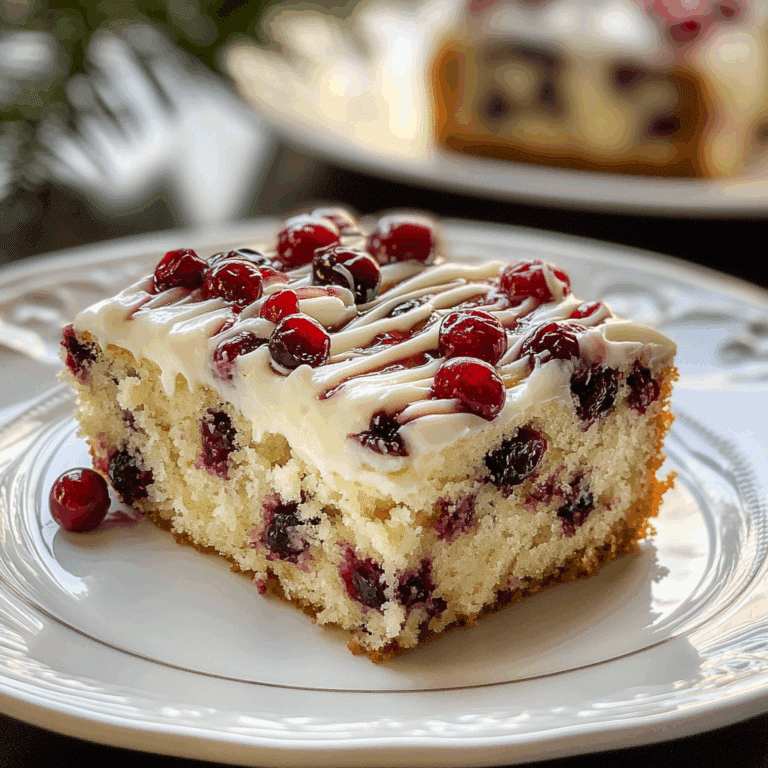 Cranberry Bliss Coffee Cake Recipe