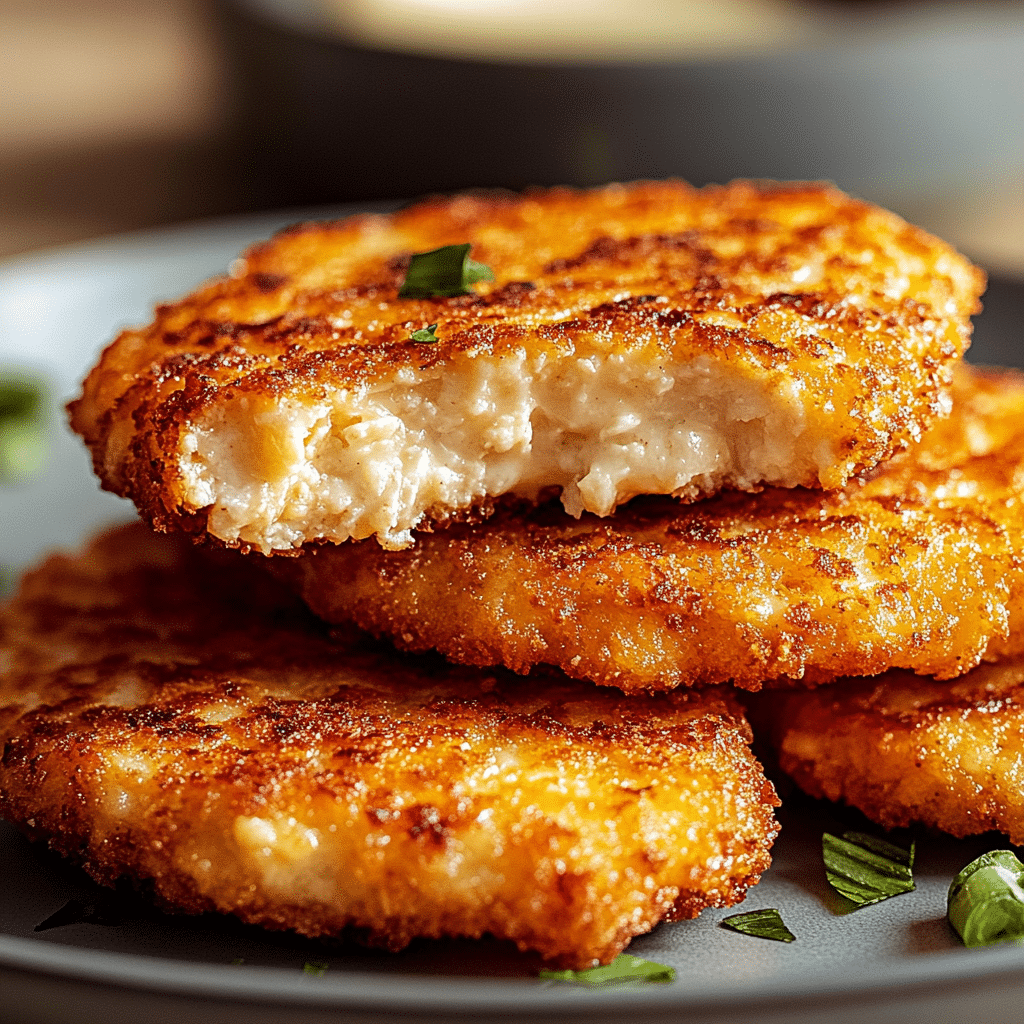 Crispy Cheesy Chicken Ranch Patties