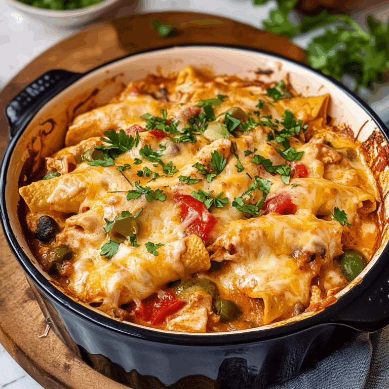 Crock Pot Chicken Enchilada Casserole
