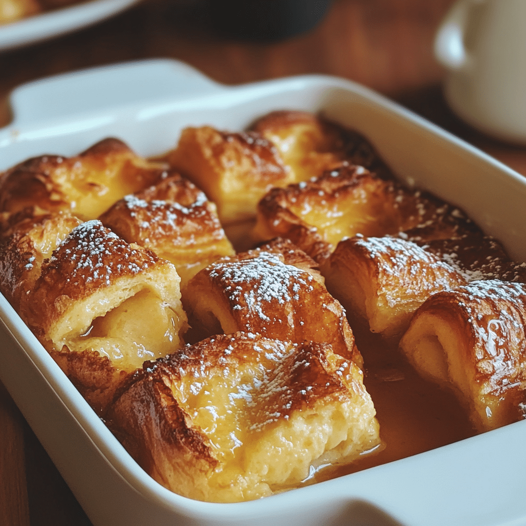 French Toast Casserole with Croissants