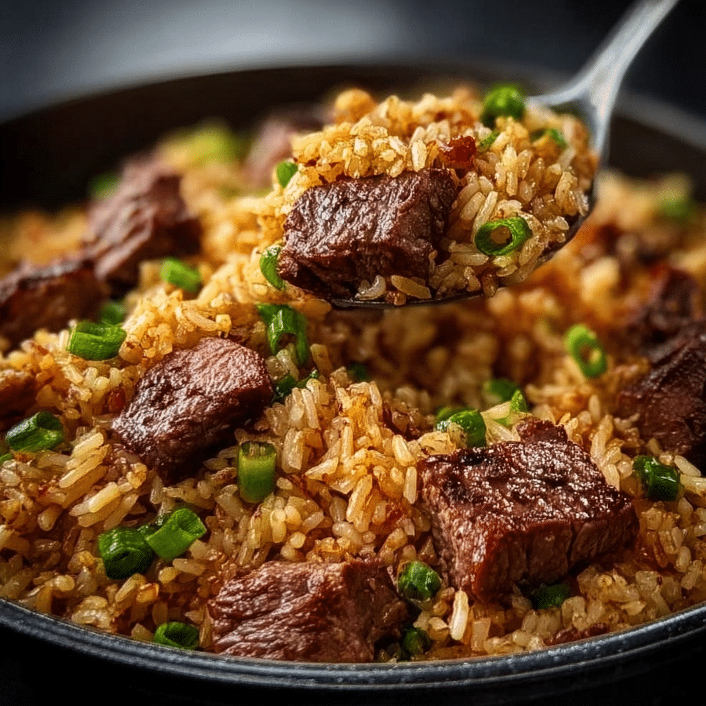 Garlic Butter Steak Fried Rice