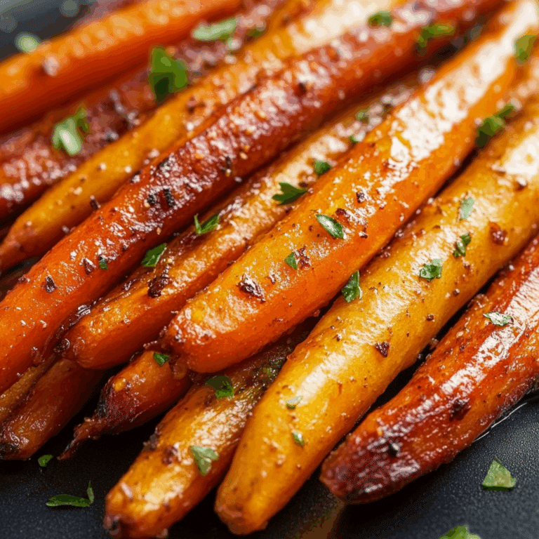Honey Roasted Colorful Carrots