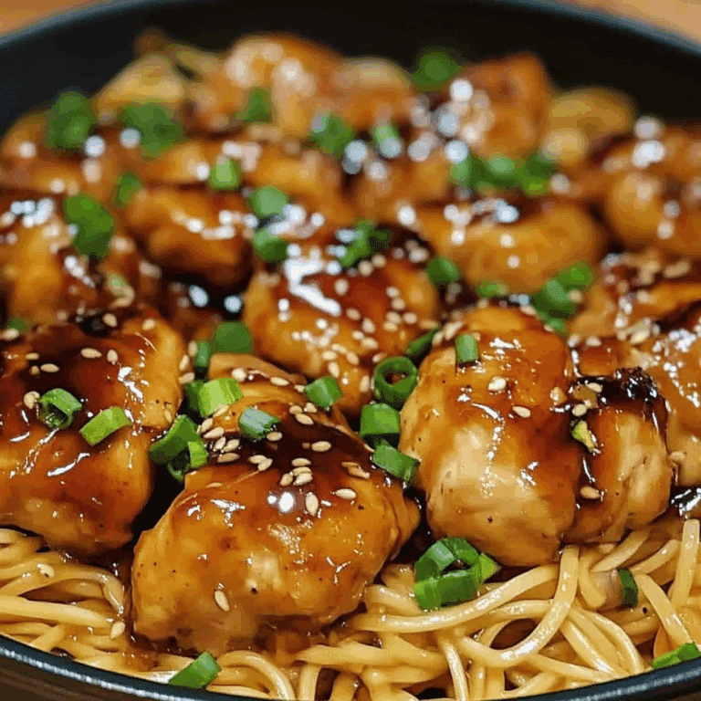 One-Pot Honey Garlic Chicken and Noodles