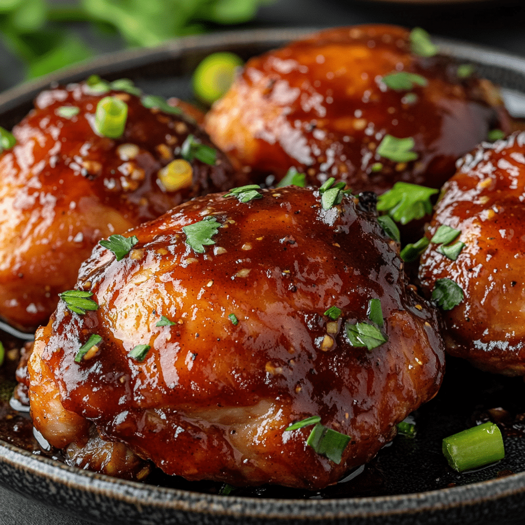 Slow Cooker BBQ Chicken Thighs
