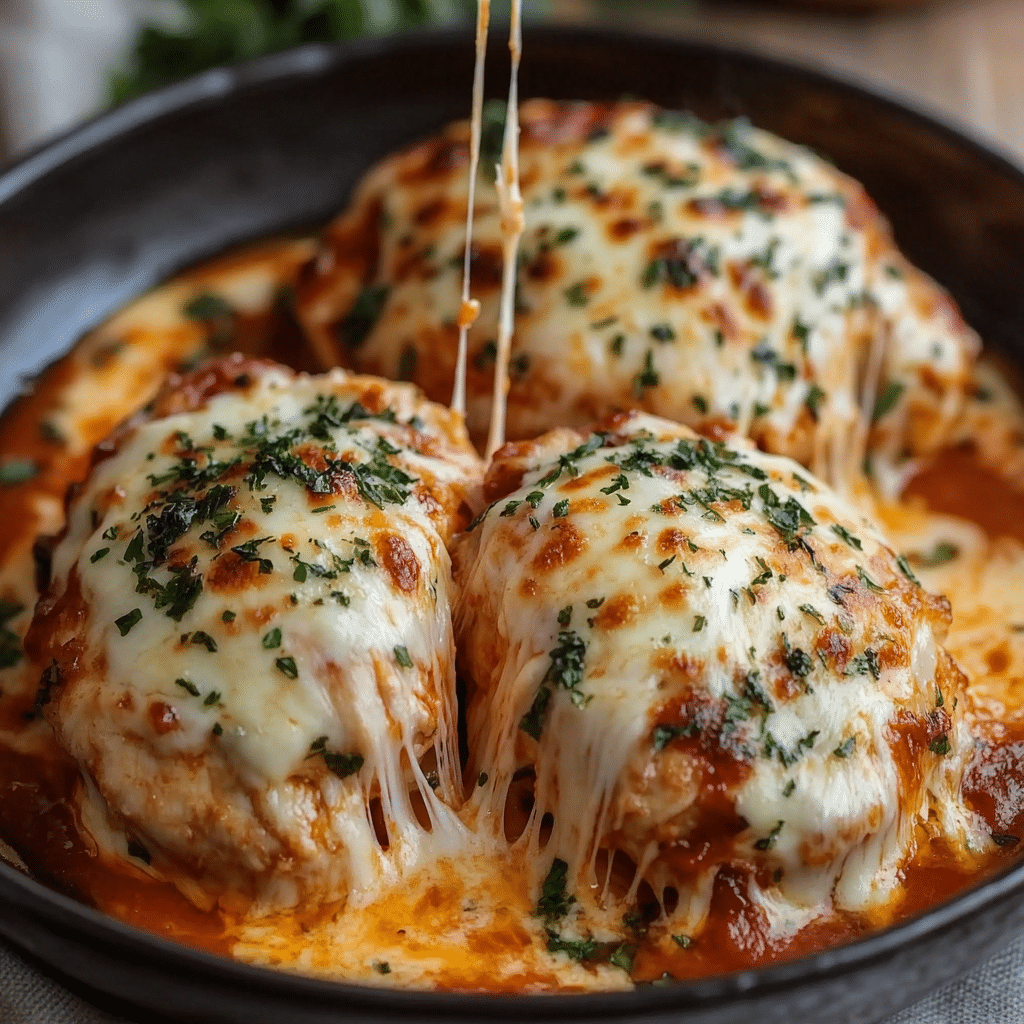 Slow Cooker Cheesy Mozzarella Chicken