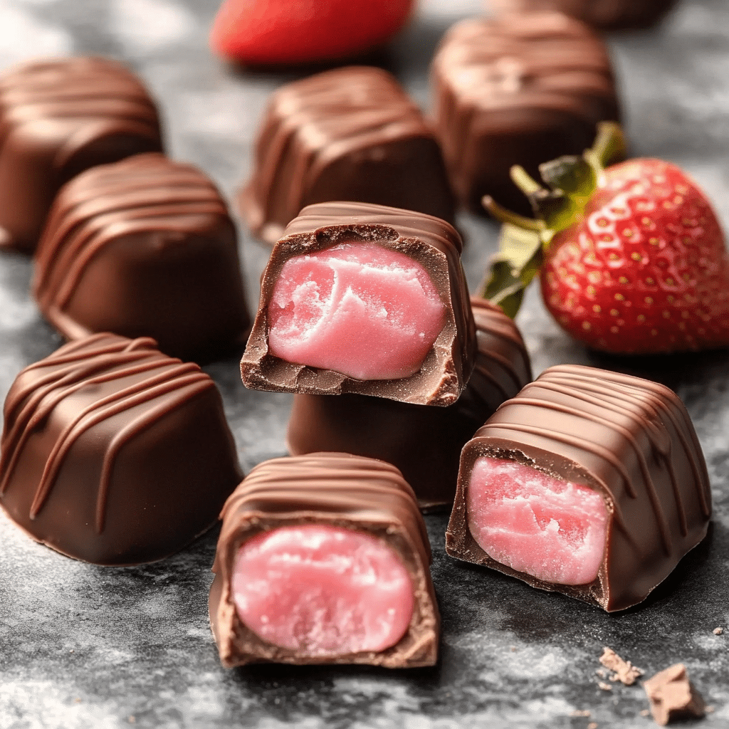 Strawberry Cream Chocolates