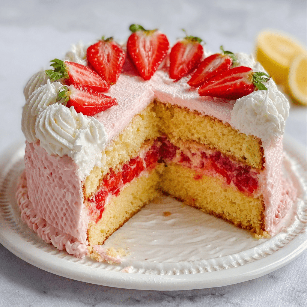 Strawberry Lemon Cake