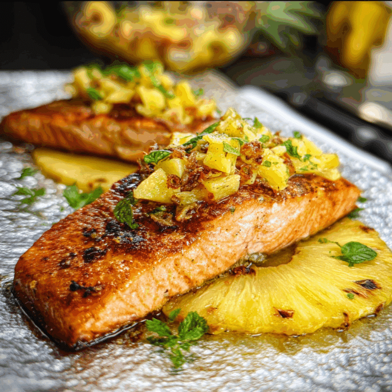 Baked Pineapple Salmon