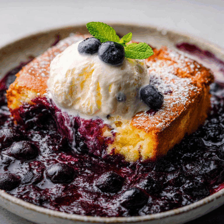 Blueberry Pudding Cake