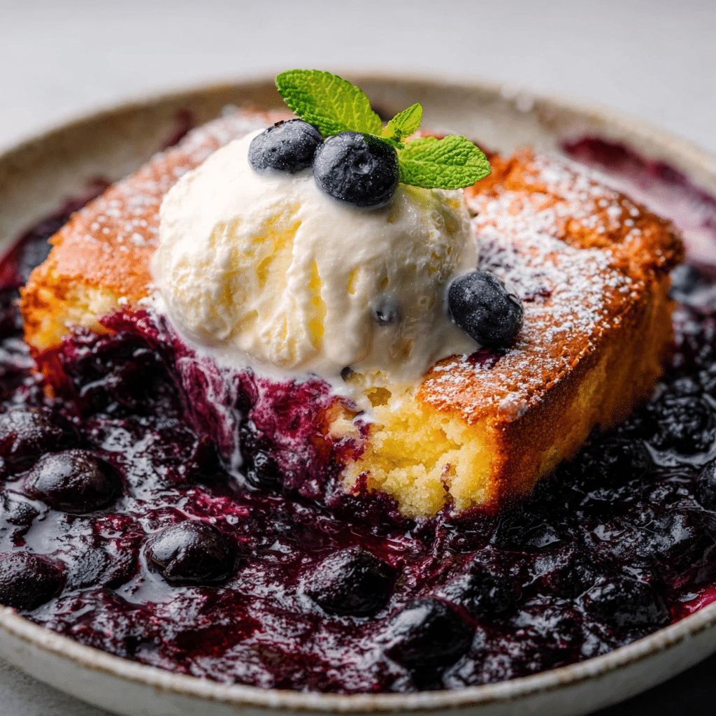 Blueberry Pudding Cake