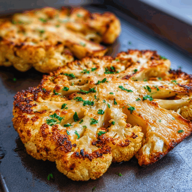 Cheesy Cauliflower Steaks