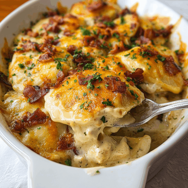 Crack Chicken & Pierogi Casserole