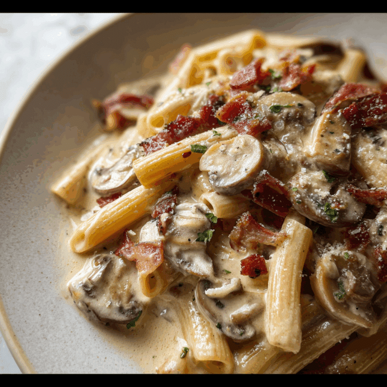 Creamy Bacon & Mushroom Pasta