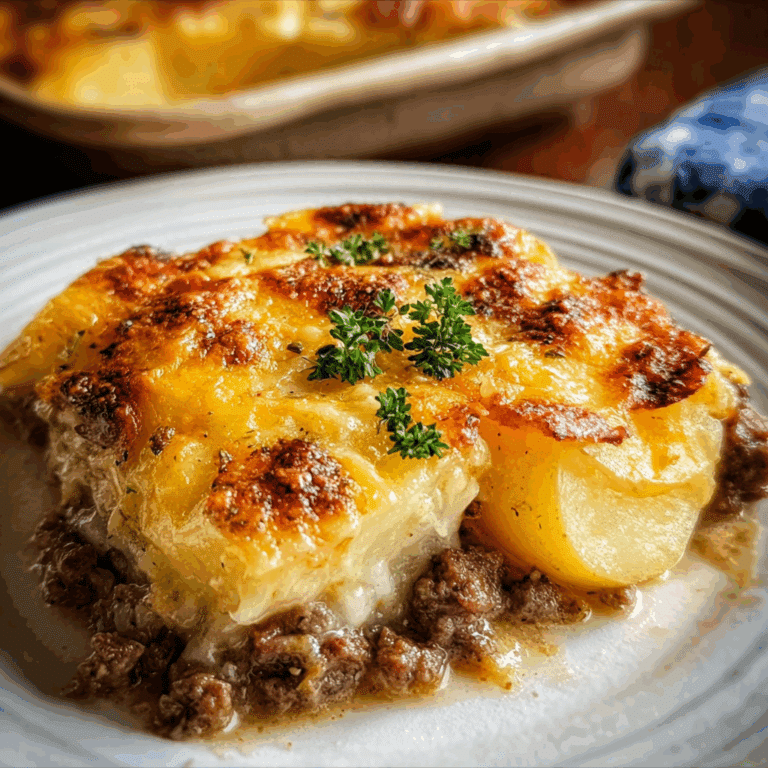 Hamburger & Potato Casserole
