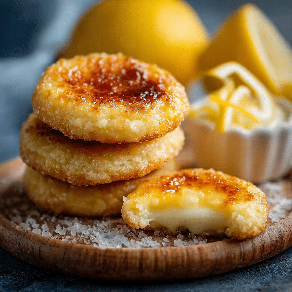 Lemon Curd Crème Brûlée Cookies
