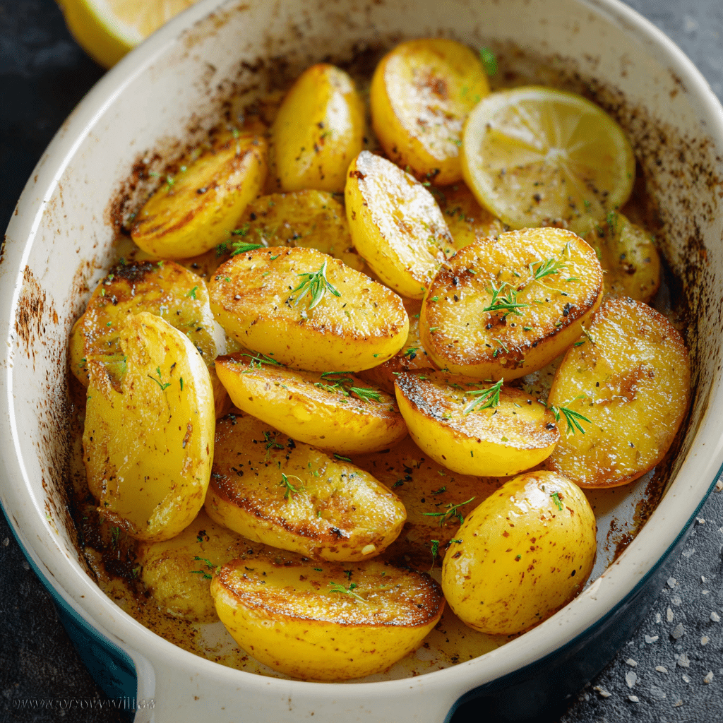 Lemon Greek Potatoes