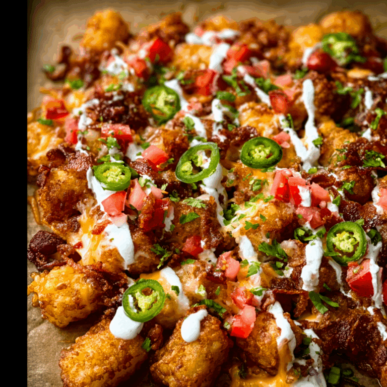 Loaded Cowboy BBQ Tater Tot Nachos