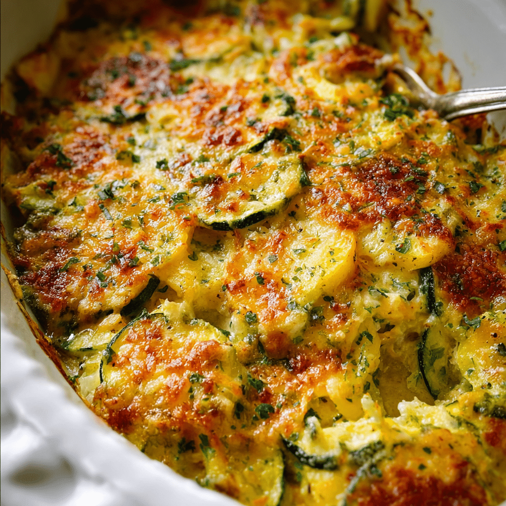Yellow Squash and Zucchini Casserole