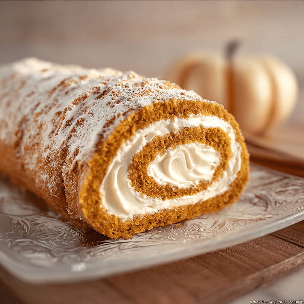 Creamy Filled Pumpkin Roll