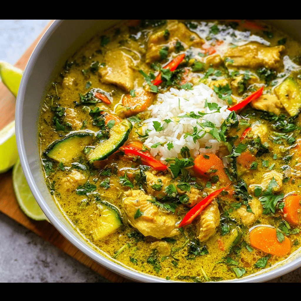 Green Thai Chicken Coconut Curry