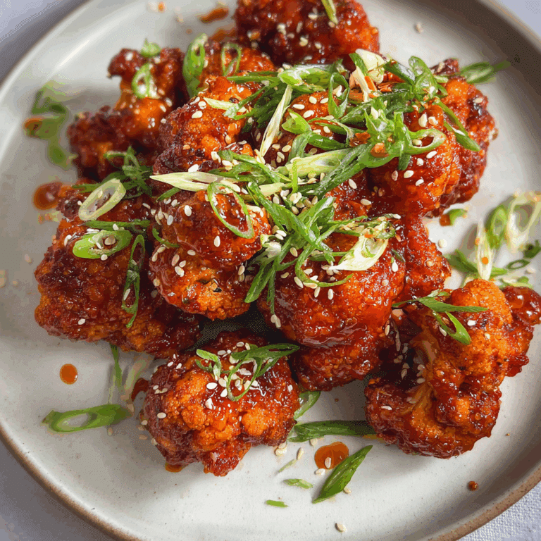Spicy Korean Cauliflower Wings Recipe