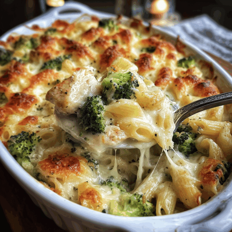 Chicken Broccoli Alfredo Bake
