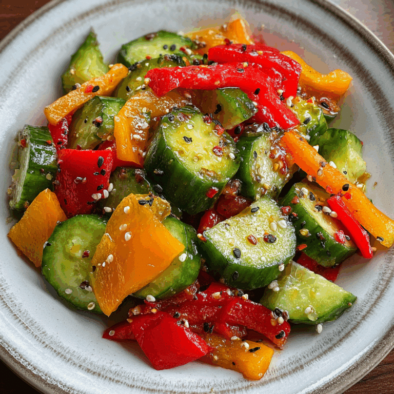 Cucumber & Sweet Pepper Salad