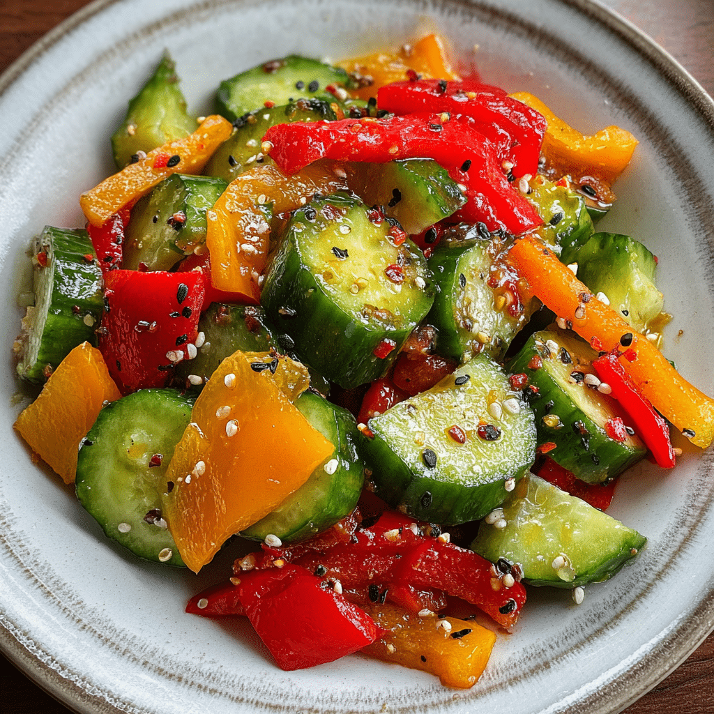 Cucumber & Sweet Pepper Salad