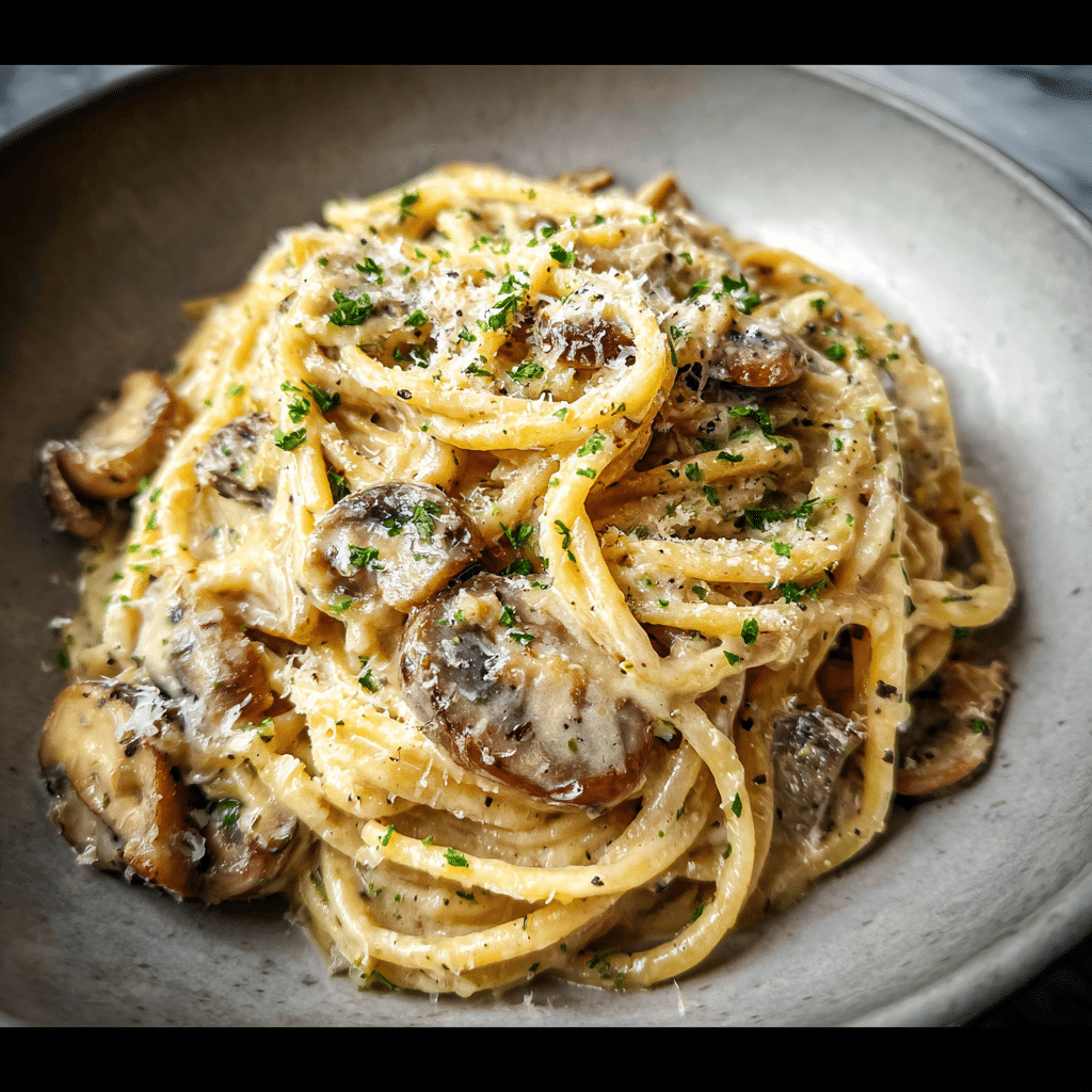 Garlic Mushroom Pasta