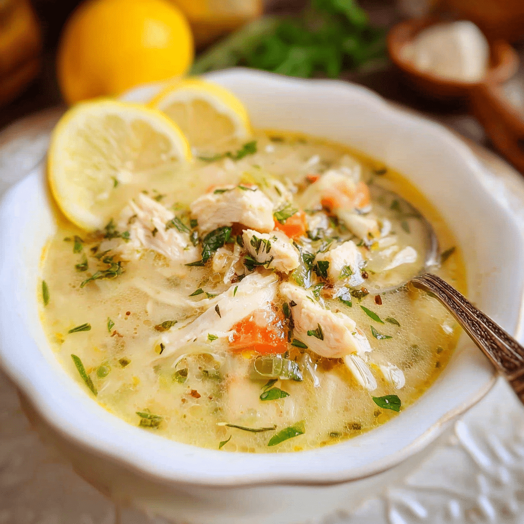 Greek Lemon Chicken Soup