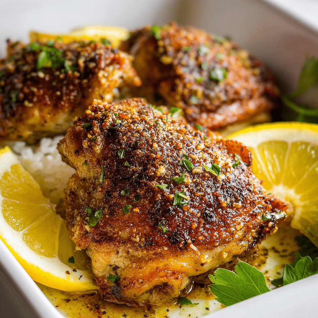 Greek Lemon Chicken Thighs