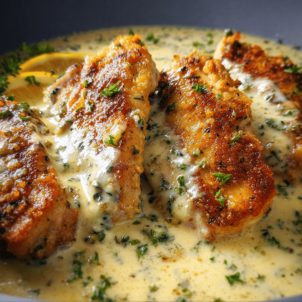 Lemon Chicken with Parmesan Sauce