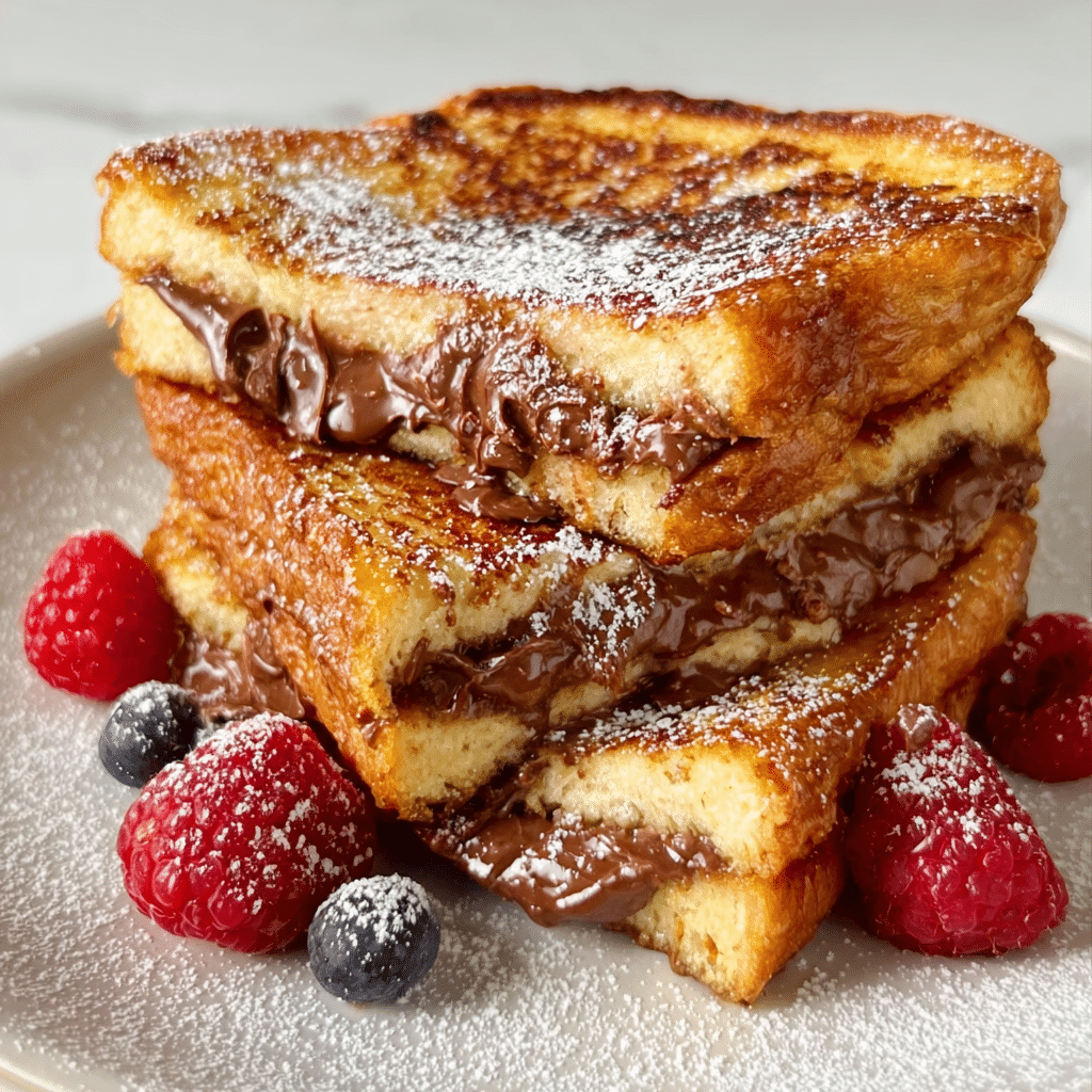 Nutella Stuffed French Toast