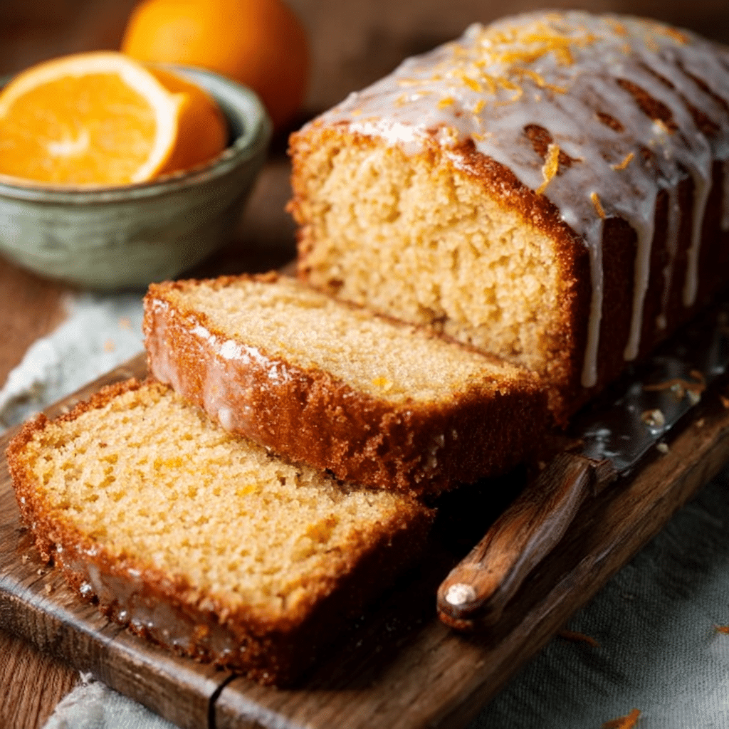 Orange Ginger Honey Loaf Cakes