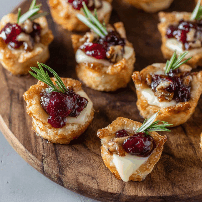 Cranberry Brie Bites