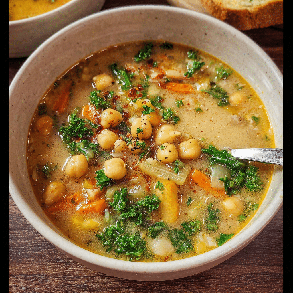 Garbanzo Bean Soup with Vegetables