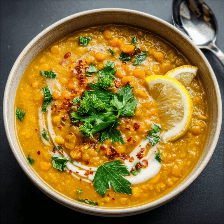 Lemon Turmeric Lentil Soup