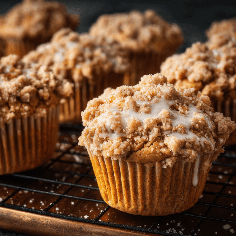 Pumpkin Crumb Cake Muffins