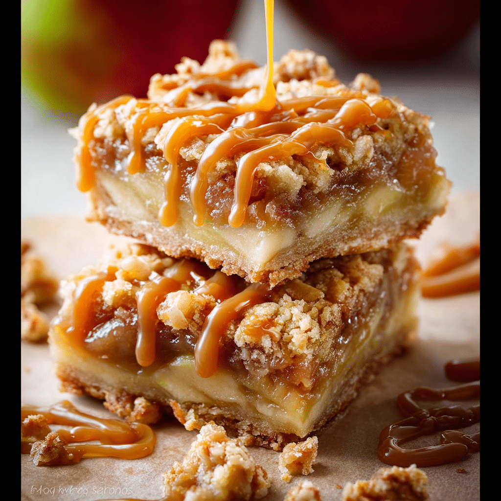 Salted Caramel Apple Pie Bars
