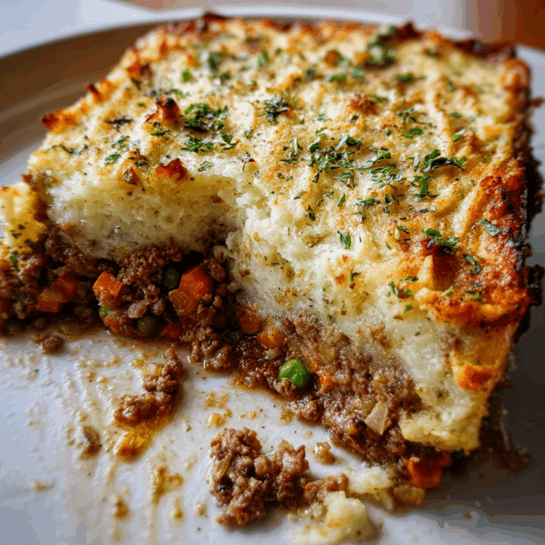 Shepherd’s Pie with Parsnip Topping